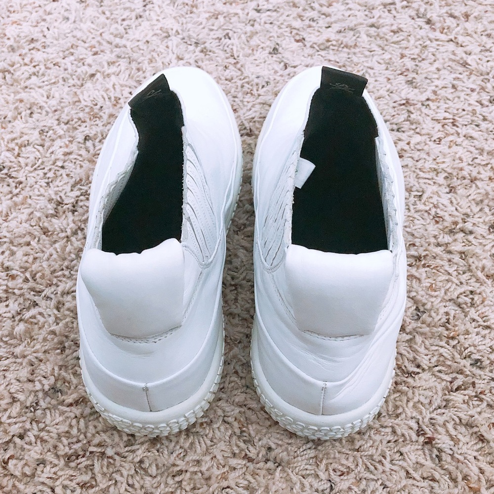 O.X.S. Woobie High Top Leather Sneakers in White, Size 11, New in Box - Picture 5 of 12